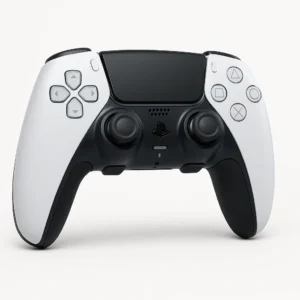 Like new Sony PlayStation 5 DualSense Edge Wireless Controller, front view on white background