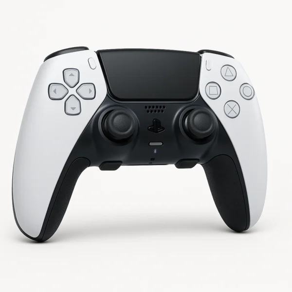 Like new Sony PlayStation 5 DualSense Edge Wireless Controller, front view on white background