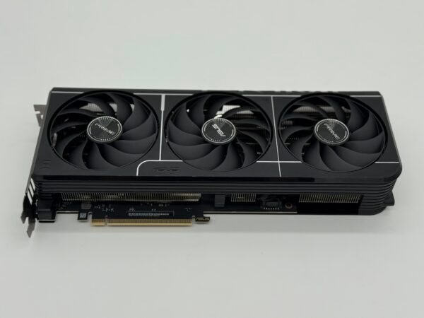 ASUS Prime RTX 5070ti graphics card triple fan front view