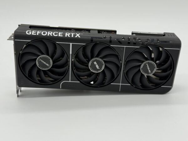 ASUS Prime RTX 5070ti graphics card triple fan front view 3