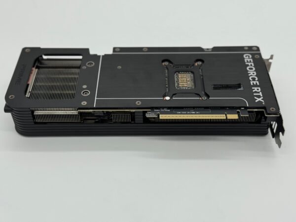 ASUS Prime RTX 5070ti graphics card triple fan back view