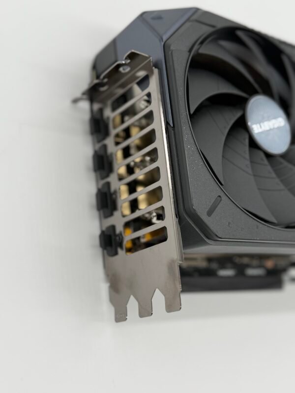 Gigabyte RTX 5080 Gaming OC Back Display Ports Angled View