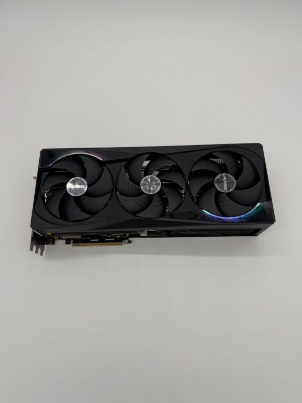 RTX 5080 AORUS MASTER Front Angled Sky View