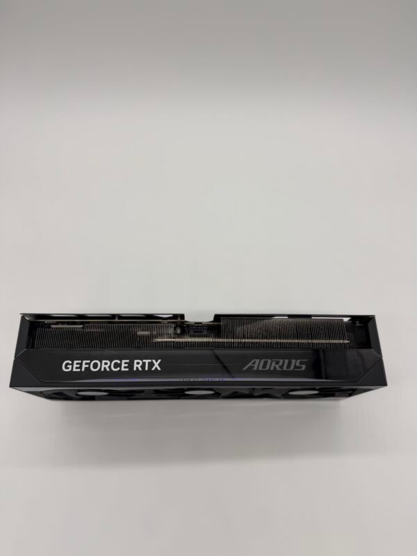 RTX 5080 AORUS MASTER Top Angled View