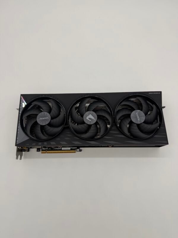Gigabyte RTX 9070 XY Front Sky Angled View